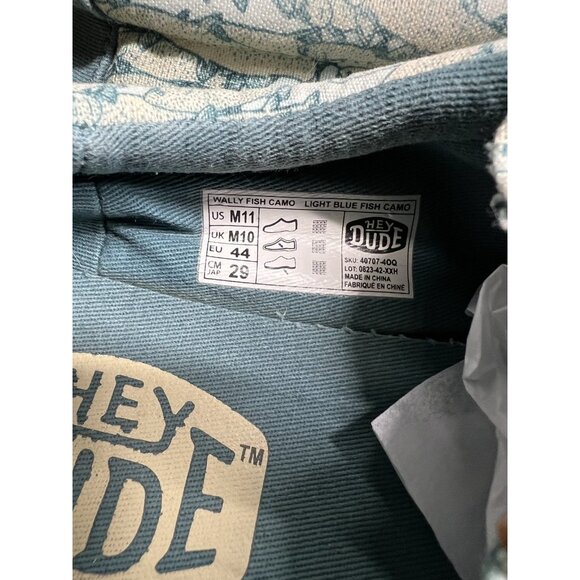 Hey Dude Men’s 11 Wally Fish Lure Slip-On Shoes Preppy Loafers Fisherman Casual - Picture 10 of 10